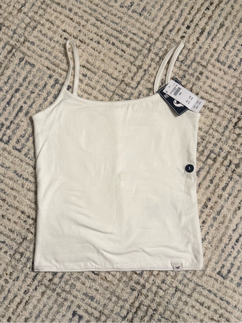 NWT Hollister Women's White Reversible Cami Tank Top - Size S
